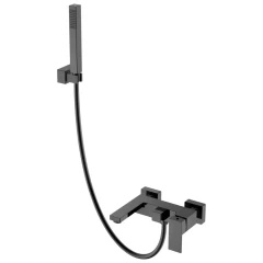 Смеситель для ванны, Boheme Qubic, оружейная сталь арт. 473-SGM