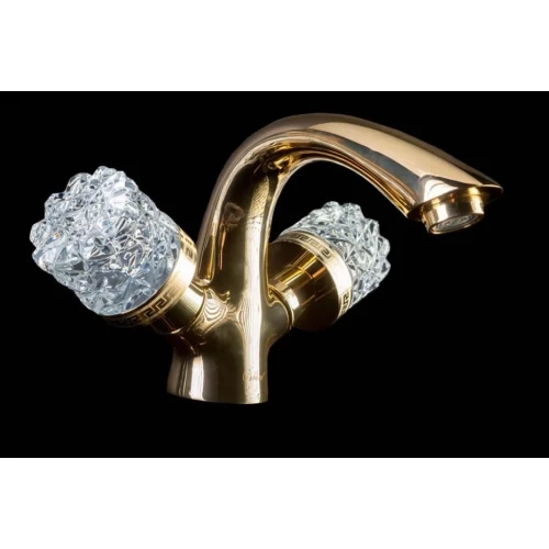 Купить купить смеситель для раковины, boheme crystal, золото арт. 291-crst