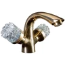 Купить купить смеситель для раковины, boheme crystal, золото арт. 291-crst