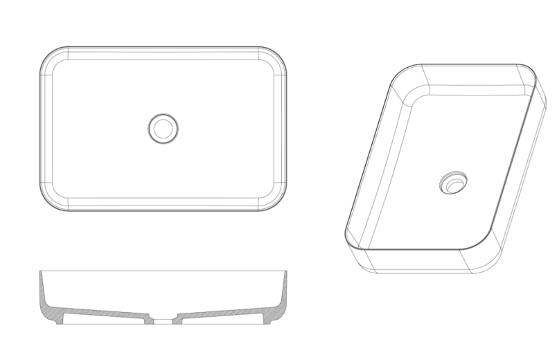 Купить купить раковина-чаша slim, armadi art corian, белый арт. 879-60-mw