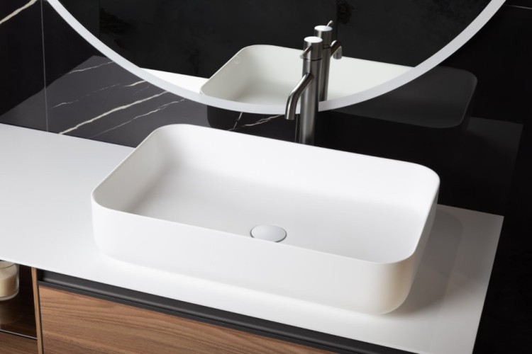 Купить купить раковина-чаша slim, armadi art corian, белый арт. 879-60-mw