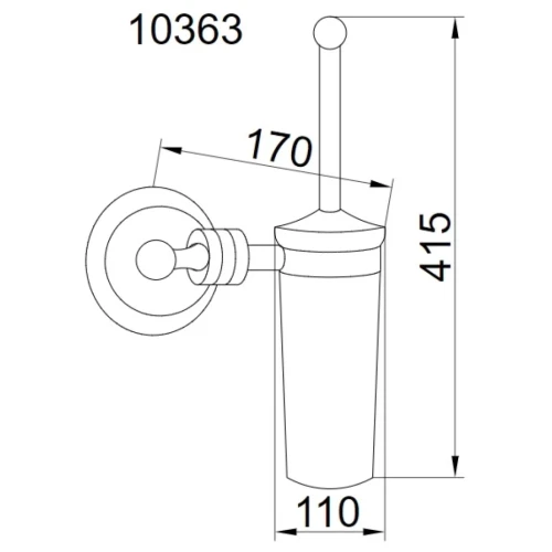 Купить купить ершик для унитаза, boheme hermitage, золото арт. 10363