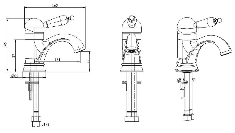 Купить купить смеситель для раковины, boheme provance, хром арт. 261-pr