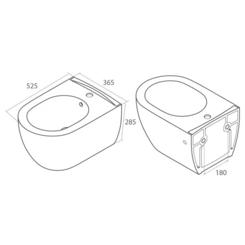Купить купить биде подвесное, boheme bianca, белый арт. 964-w