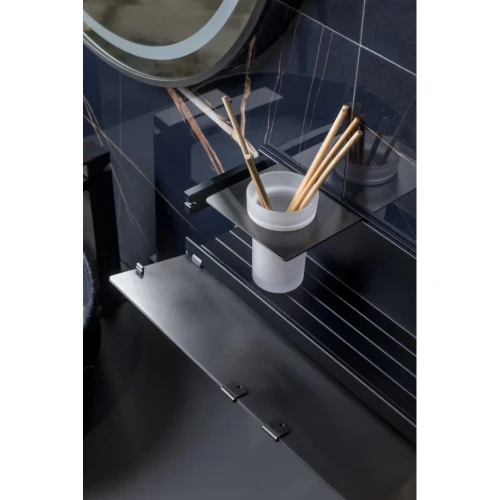 Купить купить металлическая полка, boheme space, оружейная сталь арт. 10966-gm