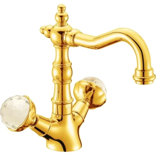 Купить купить смеситель для раковины, boheme imperiale presente, золото арт. 332