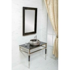 Консоль под раковину, Armadi Art Vogue, хром, черный арт. 890-CR