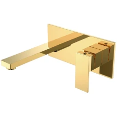 Смеситель для раковины, Boheme Qubic, золото арт. 475-G