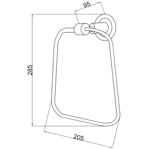 Купить купить кольцо для полотенец, boheme murano cristal, хром арт. 10905-crst-ch