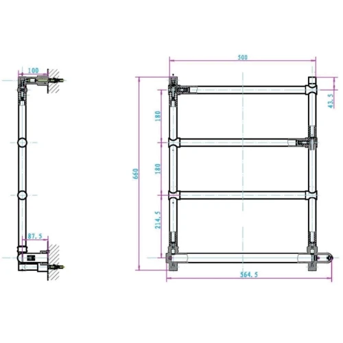 Купить купить полотенцесушитель электрический, boheme medici арт. 704