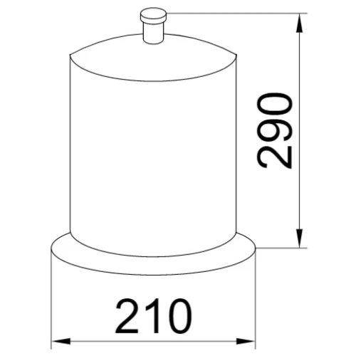 Купить купить ведро для мусора, boheme chiaro, золото арт. 10508