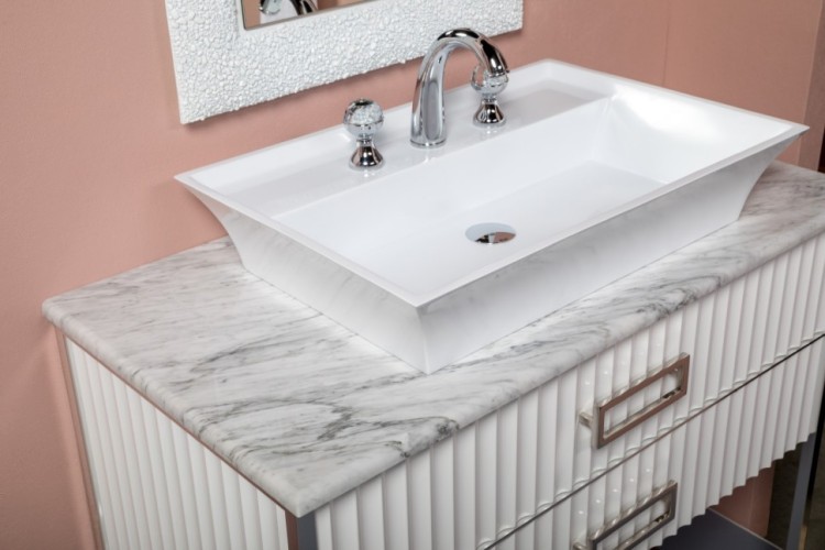 Купить купить тумба под раковину, armadi art monaco, белый, хром арт. 867-100-wcr