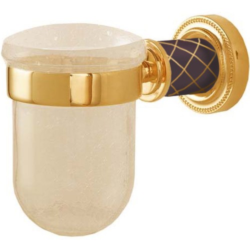 Купить купить стакан для зубных щеток, boheme murano, золото, шоколад арт. 10904-ch-g