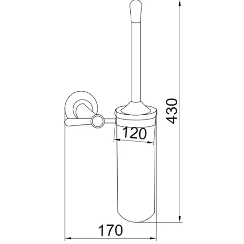 Купить купить ершик для унитаза, boheme puro, хром арт. 10711