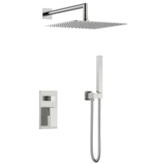 Смеситель встроенный для душа, Boheme Qubic, 474-3-NB цвет: никель