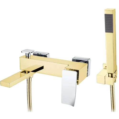 Купить купить смеситель для ванны, boheme q, золото, хром арт. 143-gcr.2