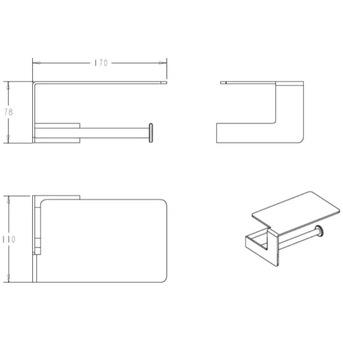 Купить купить держатель туалетной бумаги, boheme q mattwhite, белый арт. 10941-mw