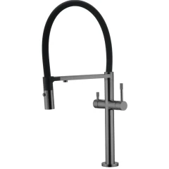 Смеситель для кухни, Boheme Uno, оружейная сталь арт. 115-SGM
