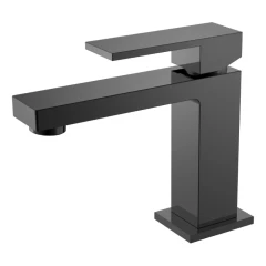 Смеситель для раковины, Boheme Qubic, оружейная сталь арт. 471-SGM