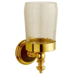 Стакан для зубных щеток, Boheme Palazzo Nero, золото арт. 10154