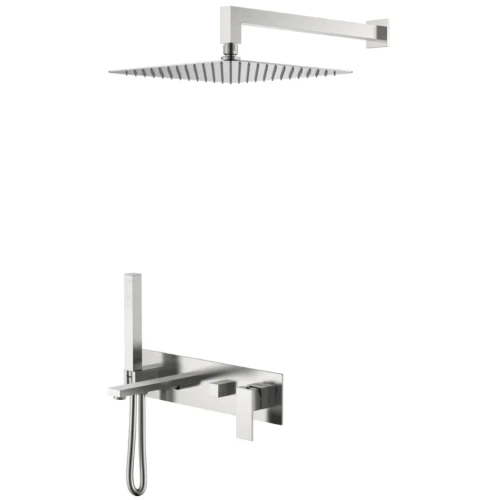 Купить купить душевая система, boheme qubic, никель брашированный арт. 474-nb