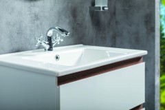 Тумба под раковину, подвесная, Armadi Art Capolda, белый, дерево арт. 849-065-WW