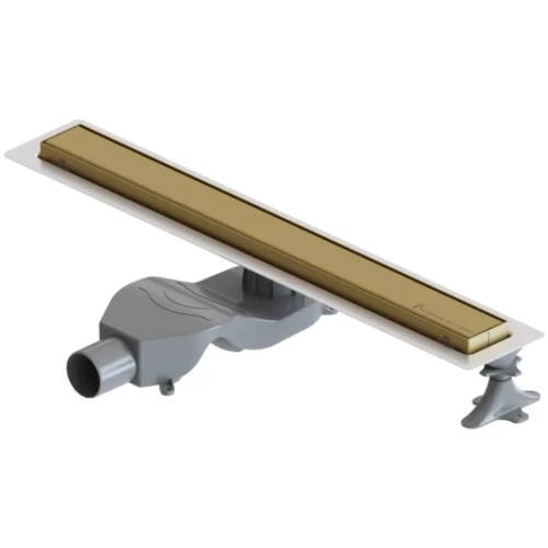 Купить купить душевой лоток с решеткой, armadi art premium linea, золото арт. 982-60-mg