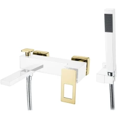 Смеситель для ванны, Boheme Q, хром, золото арт. 143-CRG