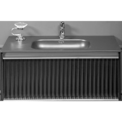 Тумба под раковину Avangarde подвесная, Armadi Art Vallessi, черный, хром арт. 843-080-BCR