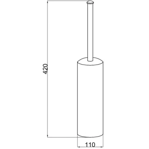 Купить купить ершик для унитаза, boheme vogue, хром арт. 10189