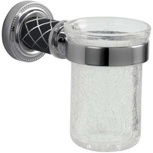 Купить купить стакан для зубных щеток, boheme murano, хром, черный арт. 10904-b-cr