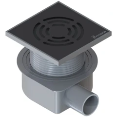 Душевой трап с решеткой, Armadi Art Smart Design, черный арт. 984-10-B