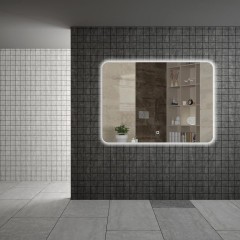 Зеркало с подсветкой с сенсорным выключателем, Armadi Art Vallessi, алюминий, стекло арт. 543/2