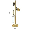 Купить купить напольная стойка, boheme medici, бронза арт. 10613
