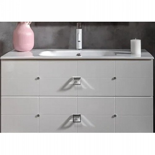 Купить купить тумба под раковину avangarde piazza подвесная, armadi art vallessi, белый, хром арт. 841-080-wcr