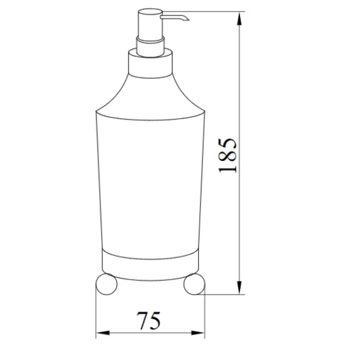 Купить купить дозатор для жидкого мыла, boheme hermitage, хром арт. 10389