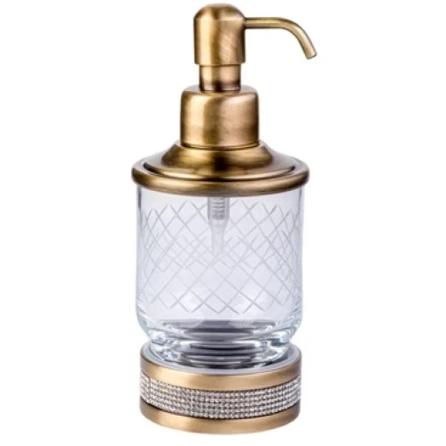 Купить купить дозатор для жидкого мыла, boheme royal cristal, бронза арт. 10929-br