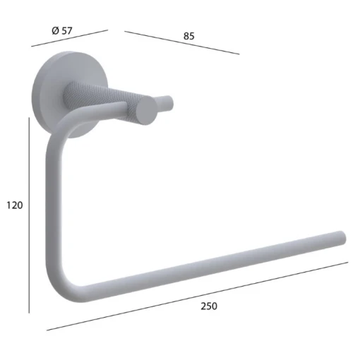 Купить купить полотенцедержатель, boheme uno, никель брашированный арт. 10975-nb