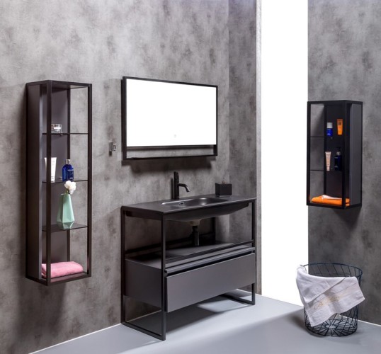 Купить купить тумба подвесная, armadi art loft, антрацит арт. 894-100-a