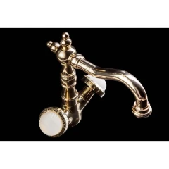 Смеситель для раковины, Boheme Satine, золото арт. 292-ST