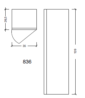 Купить купить шкаф пенал, подвесной, armadi art neoart, white арт. 834-wh