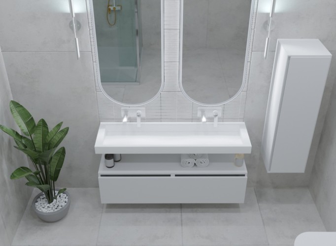 Купить купить раковина, armadi art flat, белый арт. 859-140