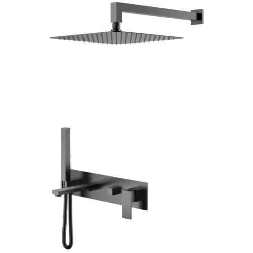 Купить купить душевая система, boheme qubic, оружейная сталь арт. 474-gm