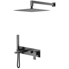 Душевая система, Boheme Qubic, оружейная сталь арт. 474-GM