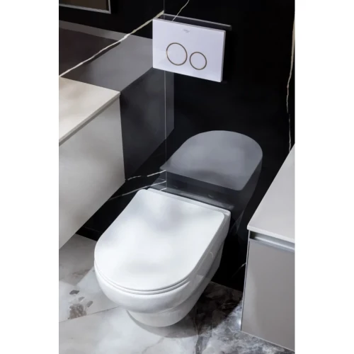 Купить купить унитаз подвесной с сиденьем микролифт, boheme fiore, белый арт. 978-set-w