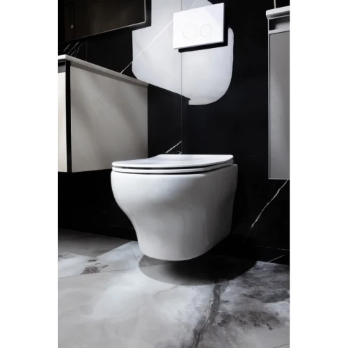 Купить купить унитаз подвесной с сиденьем микролифт, boheme fiore, белый арт. 978-set-w