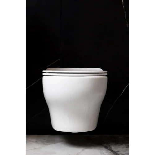 Купить купить унитаз подвесной с сиденьем микролифт, boheme fiore, белый арт. 978-set-w