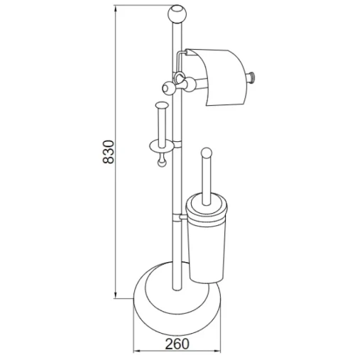 Купить купить напольная стойка, boheme hermitage, золото арт. 10368