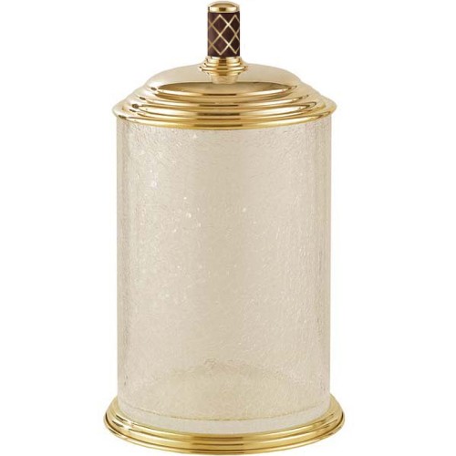 Купить купить ведро для мусора, boheme murano, золото, шоколад арт. 10914-ch-g