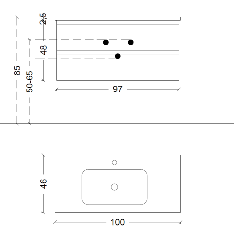 Купить купить тумба под раковину, подвесная, armadi art capolda, dark wood арт. 849-100-d